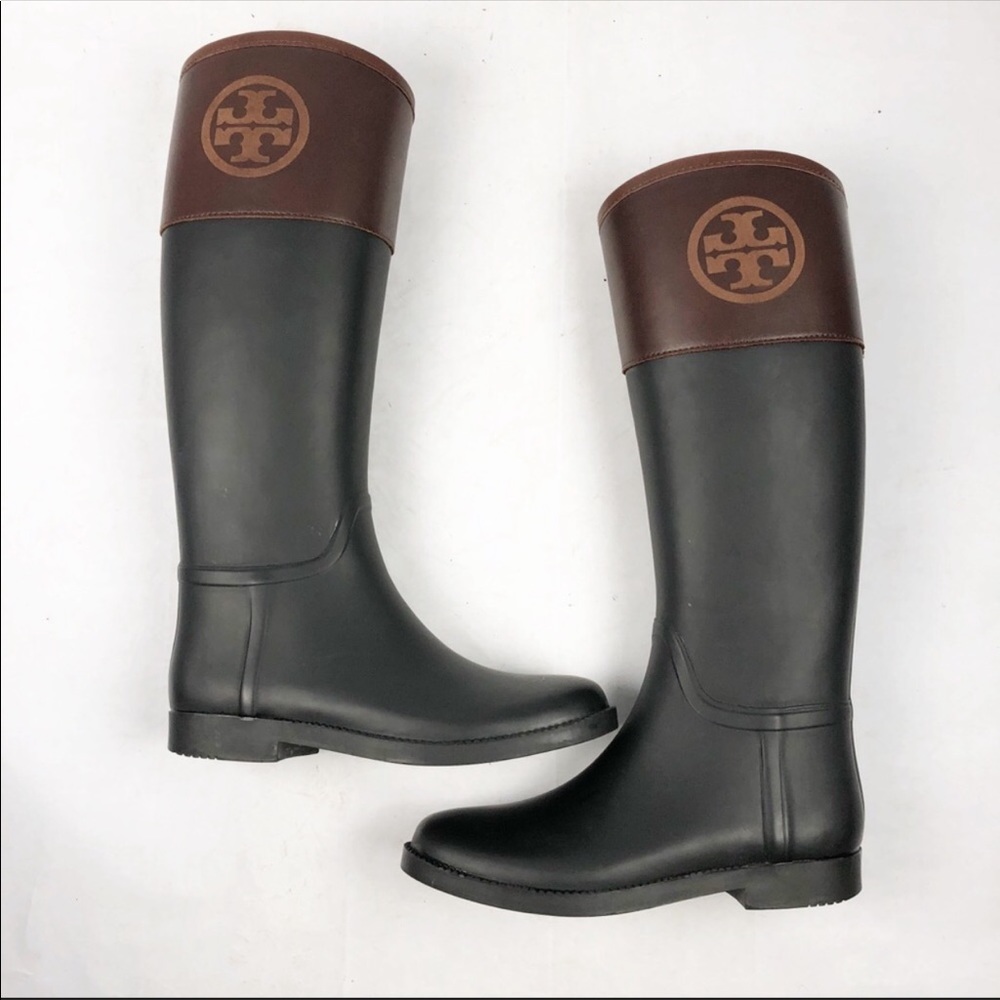 Tory Burch Black/Almond Classic Rain Boot